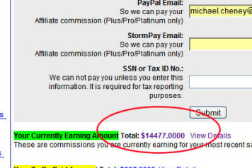 Whopping $14477 earnings