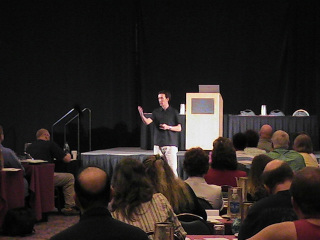 Michael Cheney speaking at Daytona Beach, Florida